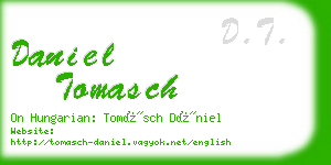 daniel tomasch business card